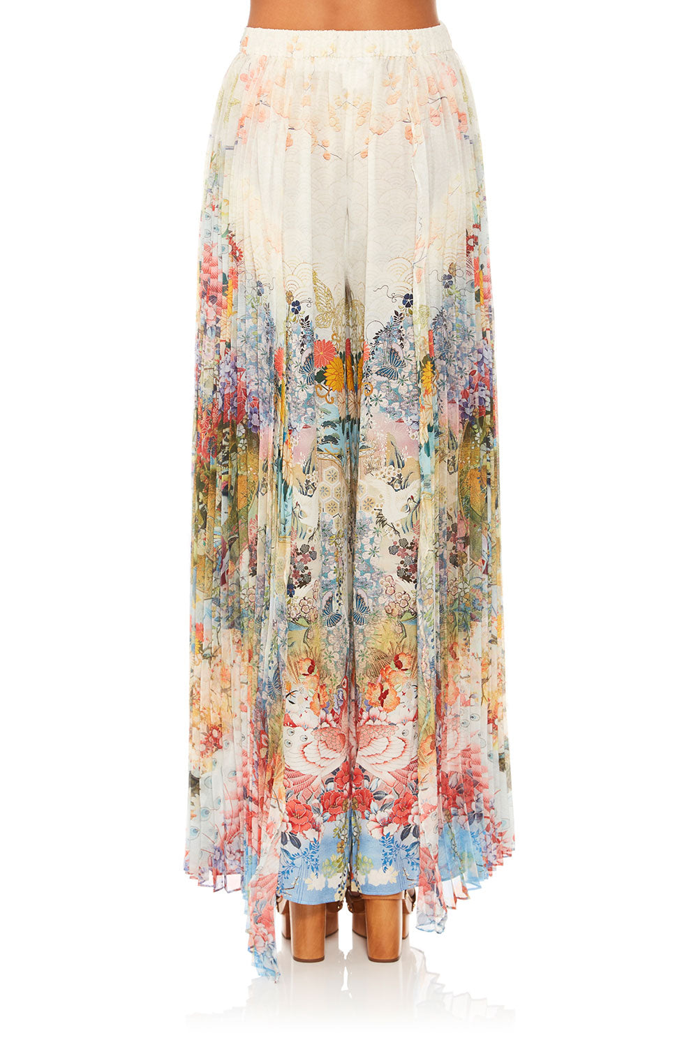 CAMILLA LADY LABYRINTH WIDE LEG PANT W PLEAT OVERLAY