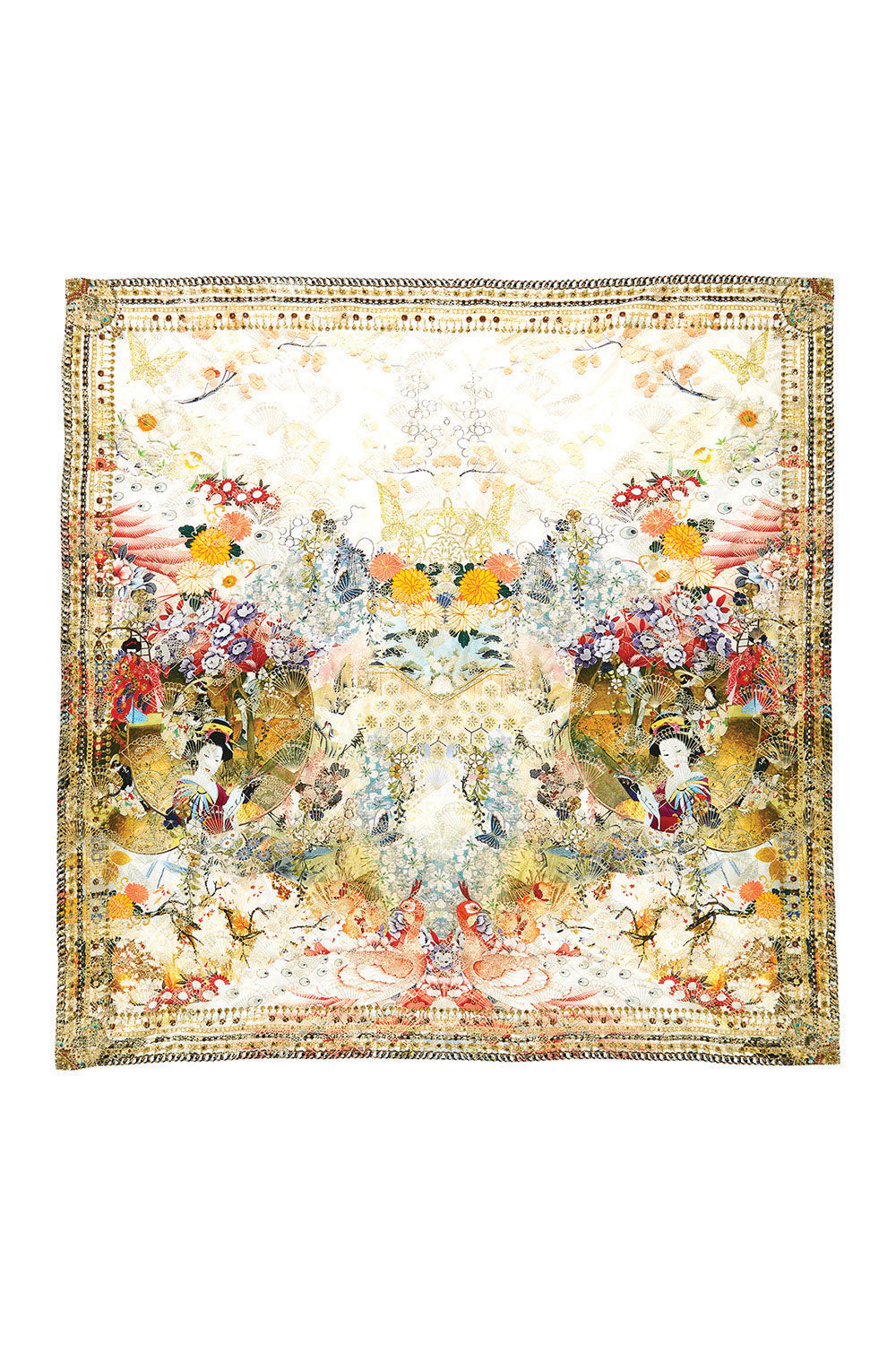 CAMILLA LADY LABYRINTH LARGE SQUARE SCARF