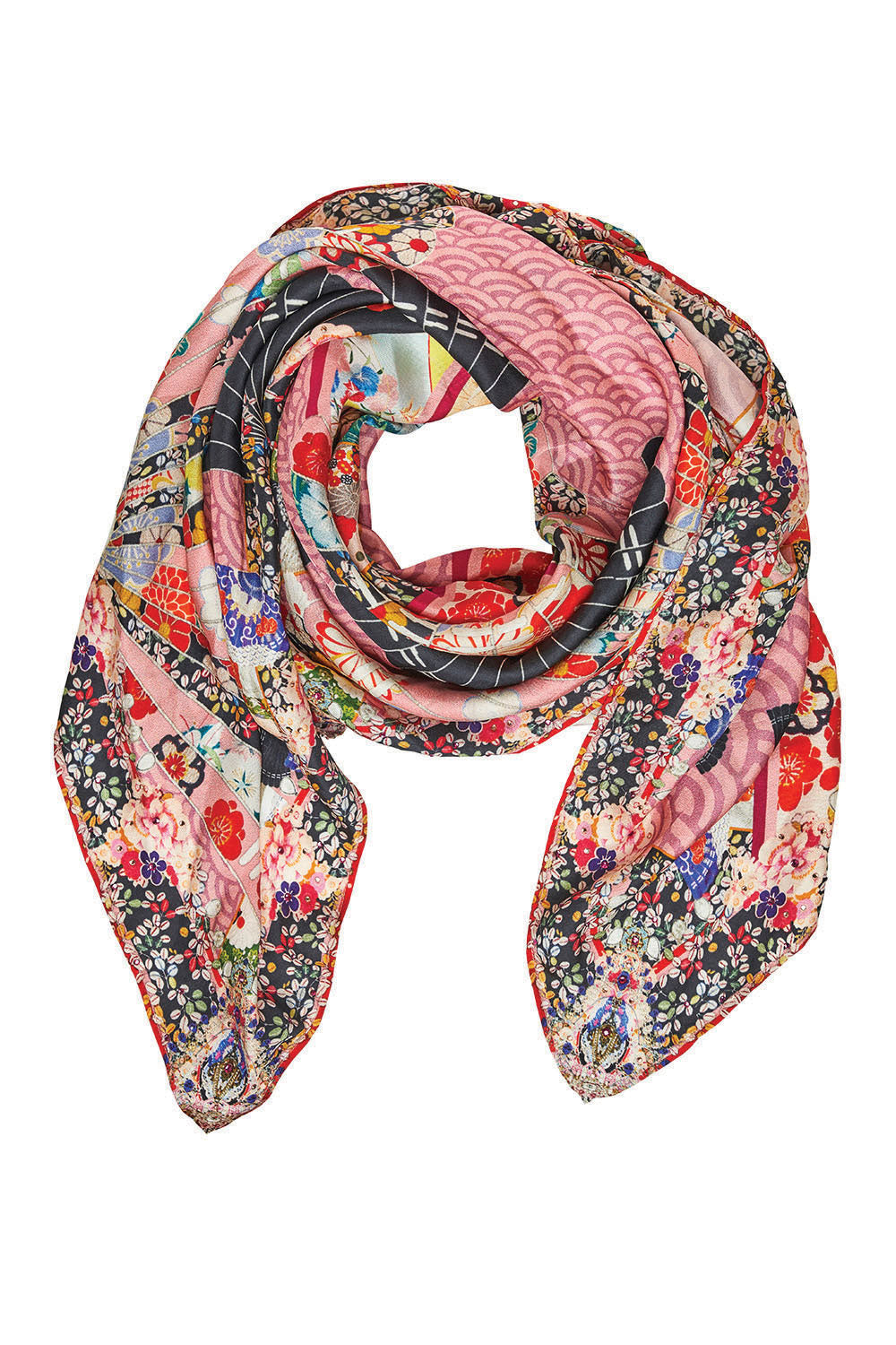 CAMILLA POSTCARDS FROM MARS LARGE SQUARE SCARF