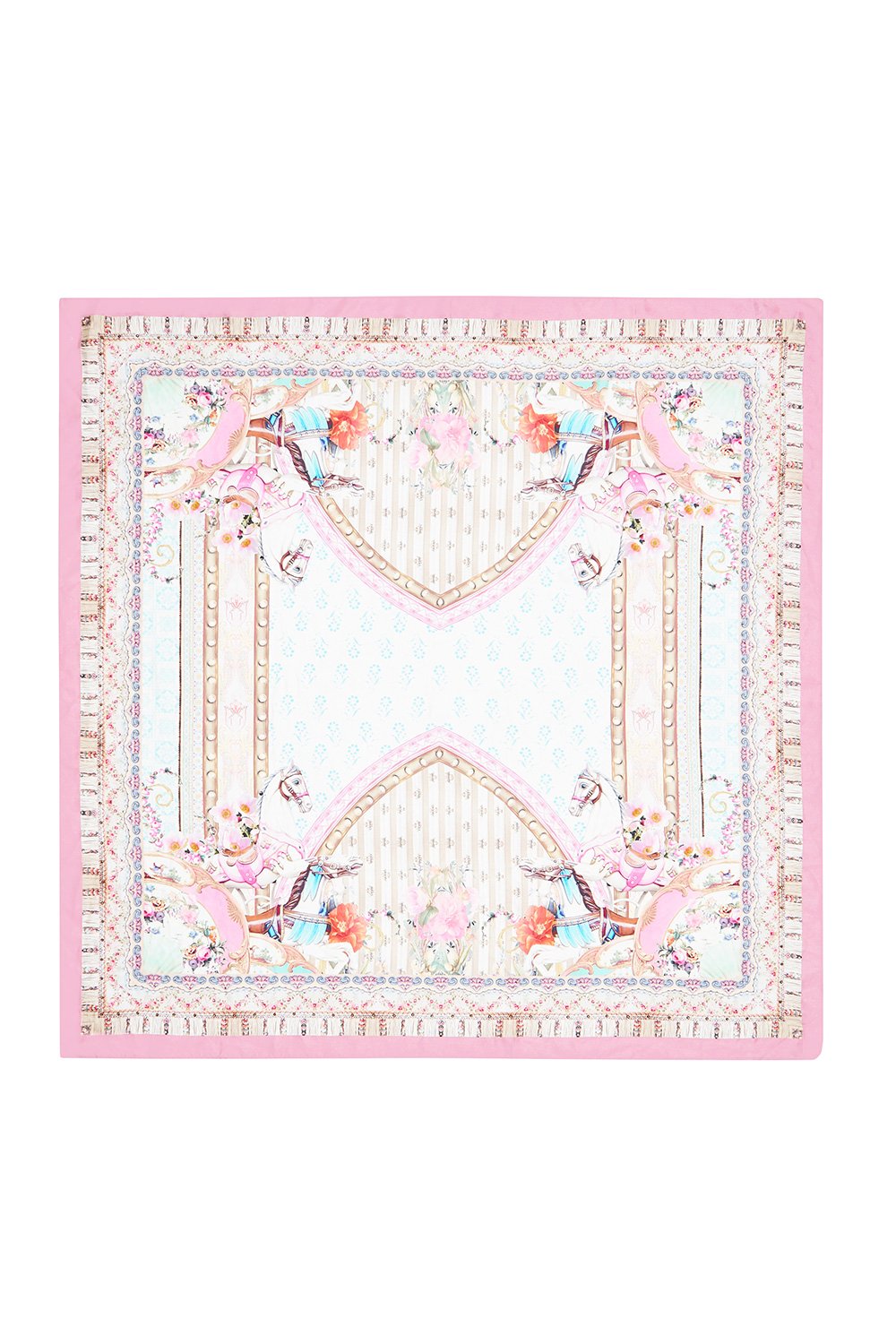 CAMILLA LARGE SQUARE SCARF CAROUSEL MADEMOISELLE