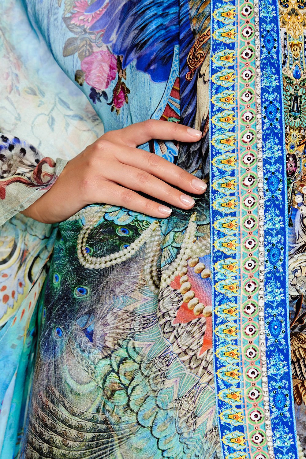 CAMILLA LAYER WITH KIMONO COLLAR FREEDOM FLIGHT