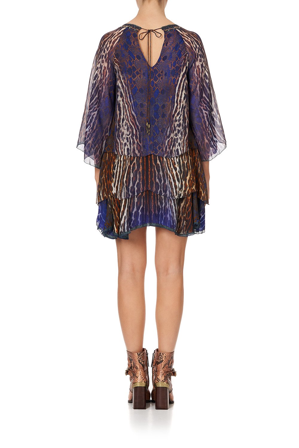 LAYERED FRILL SHORT DRESS KOMODO QUEEN