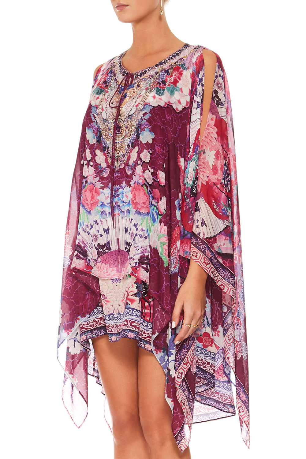 CAMILLA LITTLE OSAKA GIRL SHEER LAYERED DRESS WSPLIT