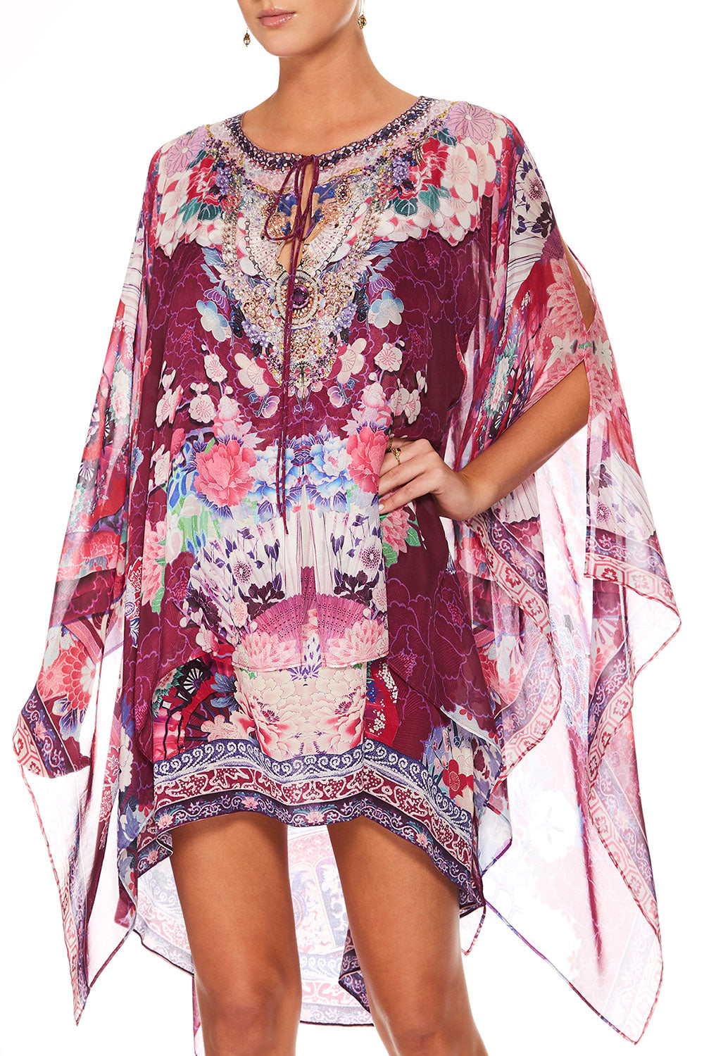 CAMILLA LITTLE OSAKA GIRL SHEER LAYERED DRESS WSPLIT