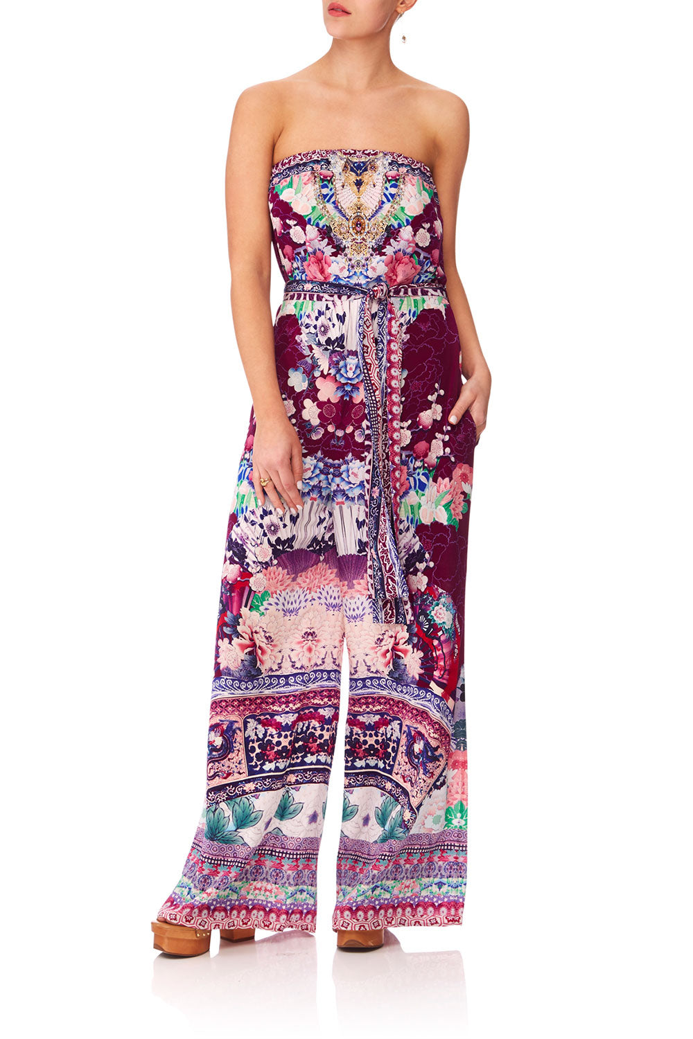 CAMILLA LITTLE OSAKA GIRL TIE WAIST STRAPLESS JUMPSUIT