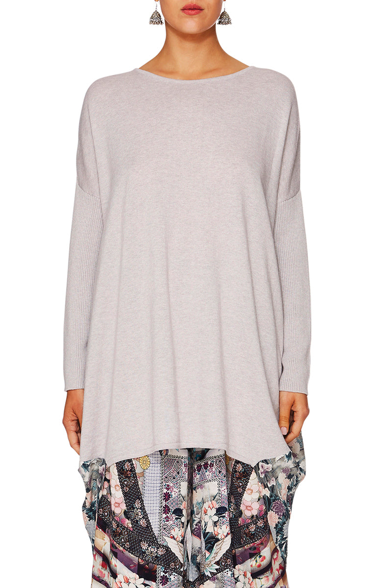 CAMILLA IN HER SHOES LONG SLEEVE JUMPER W PRINT BACK