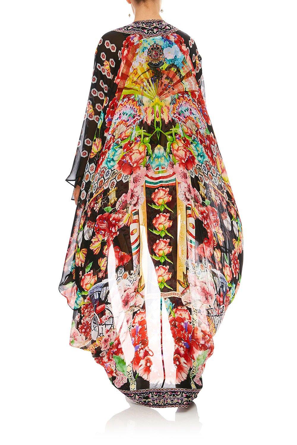 CAMILLA PAINTED LAND LONG CAPE