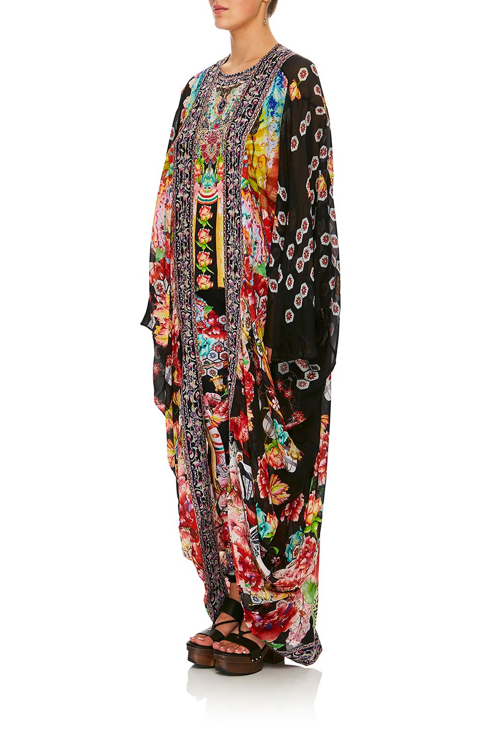 CAMILLA PAINTED LAND LONG CAPE