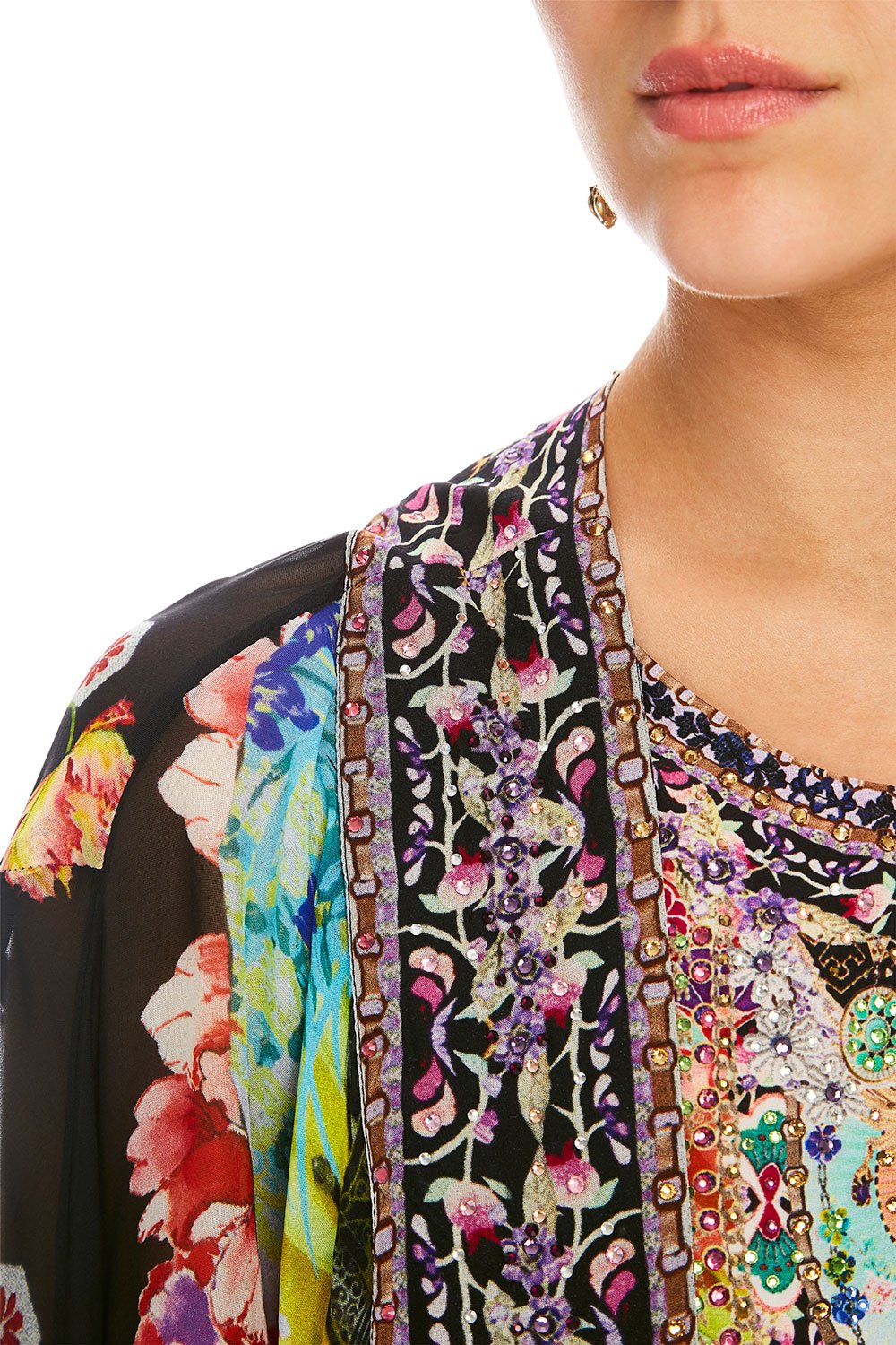 CAMILLA PAINTED LAND LONG CAPE