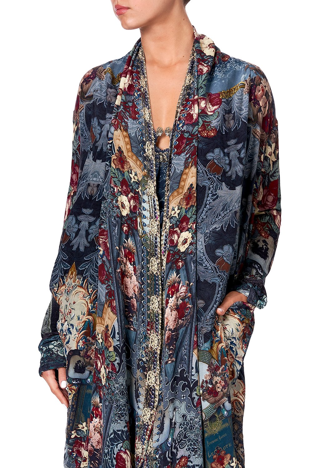 LONG CASUAL JACKET WITH POCKETS HOTEL BOHEME