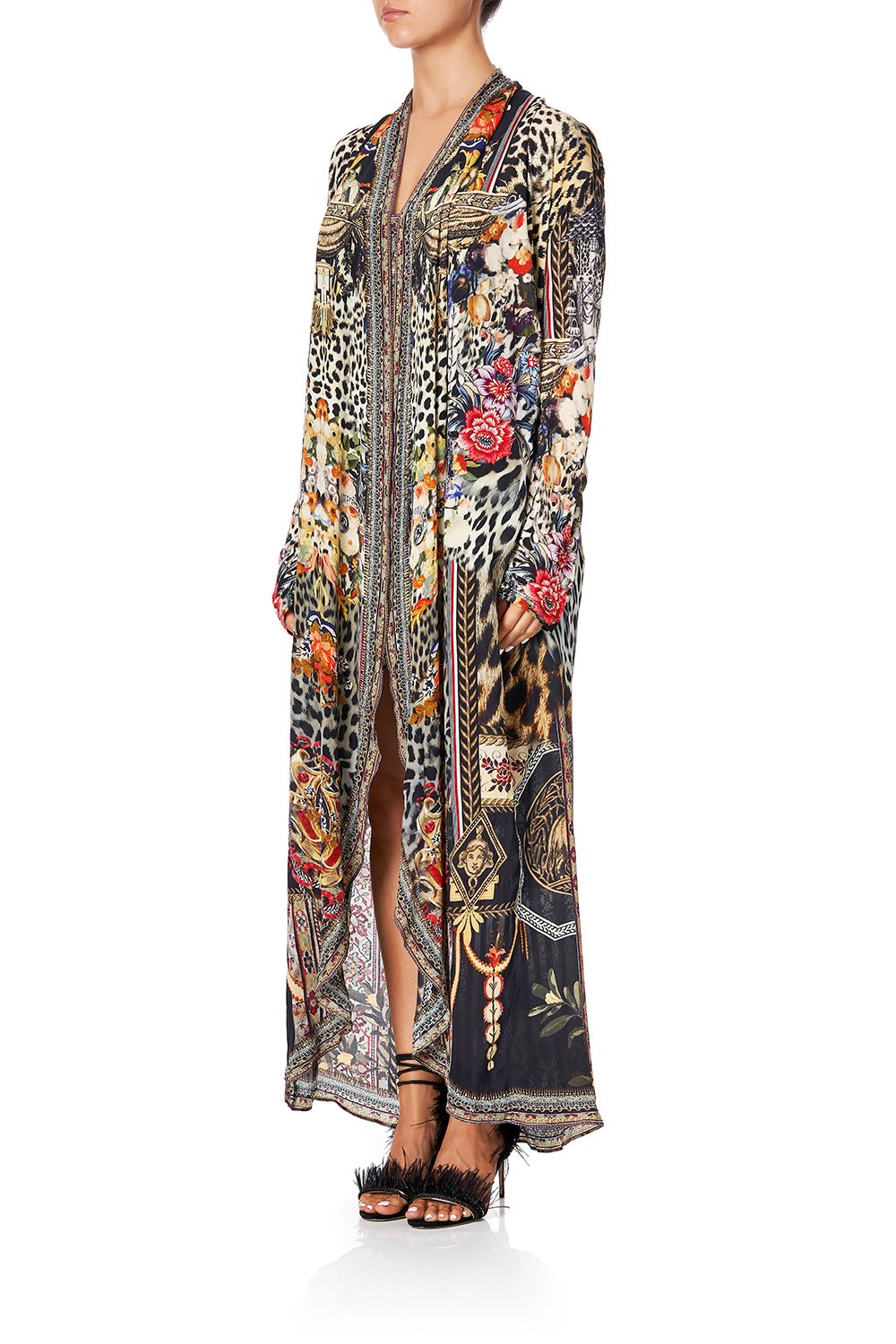 CAMILLA LONG CASUAL JACKET WITH POCKETS MARAIS AT MIDNIGHT