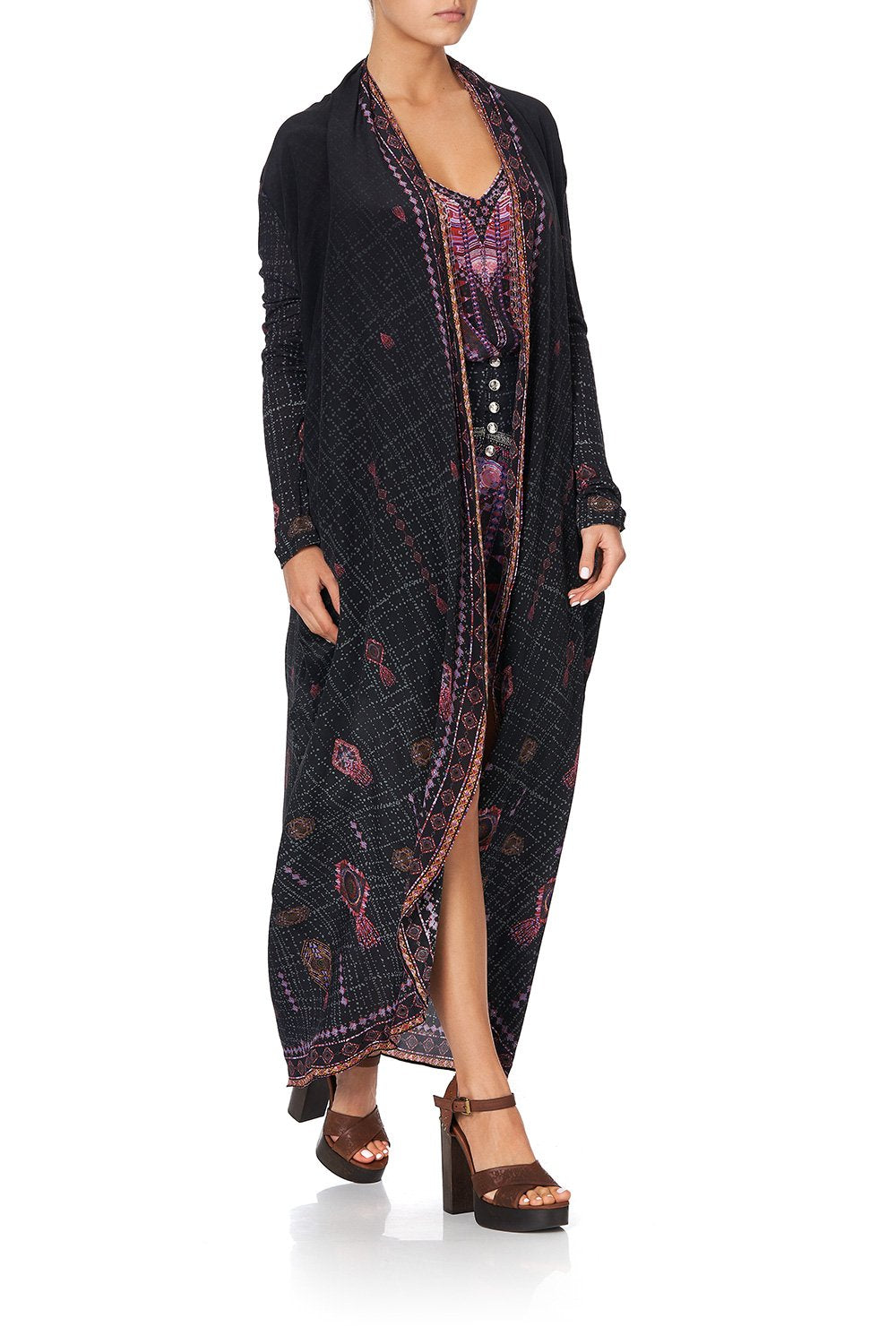 LONG CASUAL JACKET WITH POCKETS MINA MINA