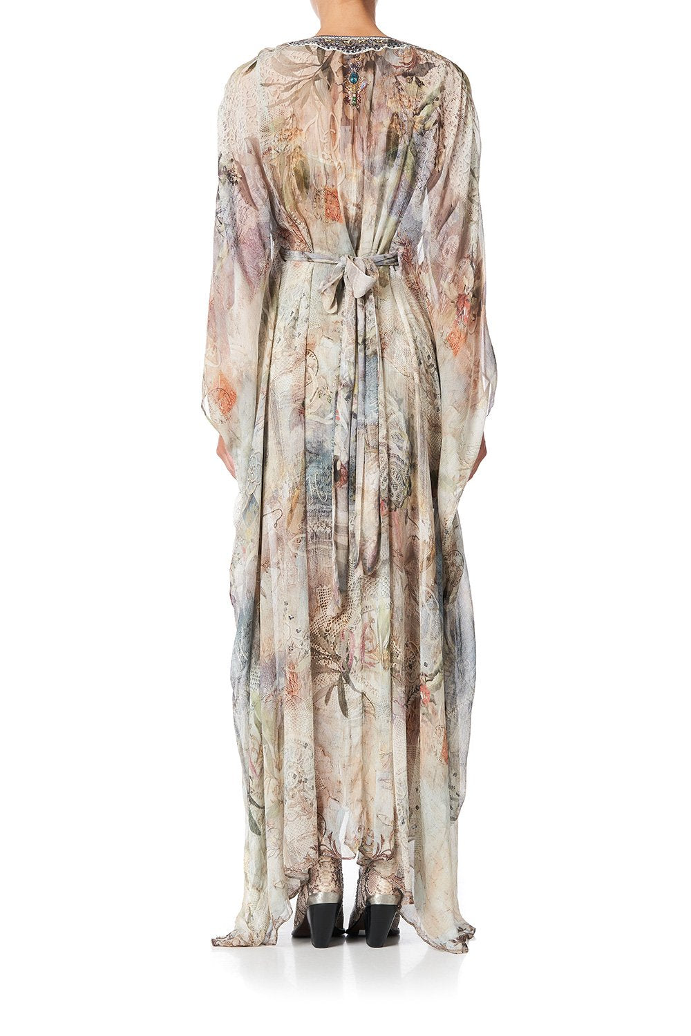 LONG KAFTAN WITH WAISTBAND LETTERS FROM HILDA