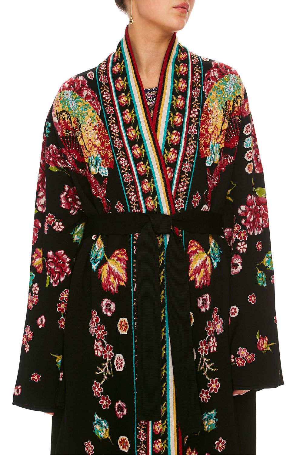 CAMILLA PAINTED LAND LONG KIMONO WRAP