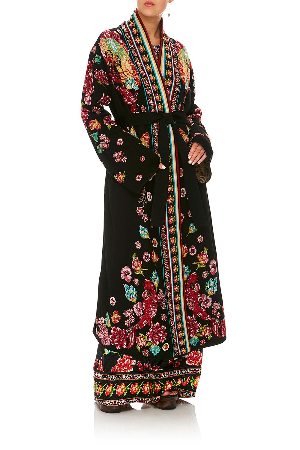 CAMILLA PAINTED LAND LONG KIMONO WRAP