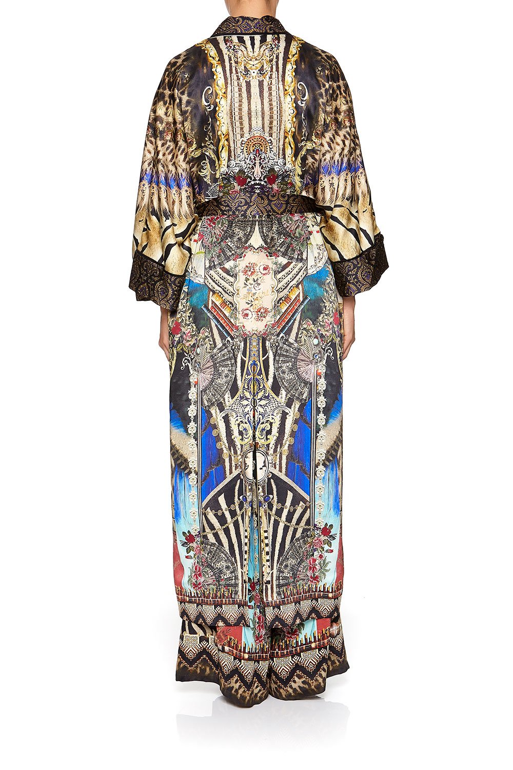 LONG ROBE WITH NARROW COLLAR STRONGER TOGETHER