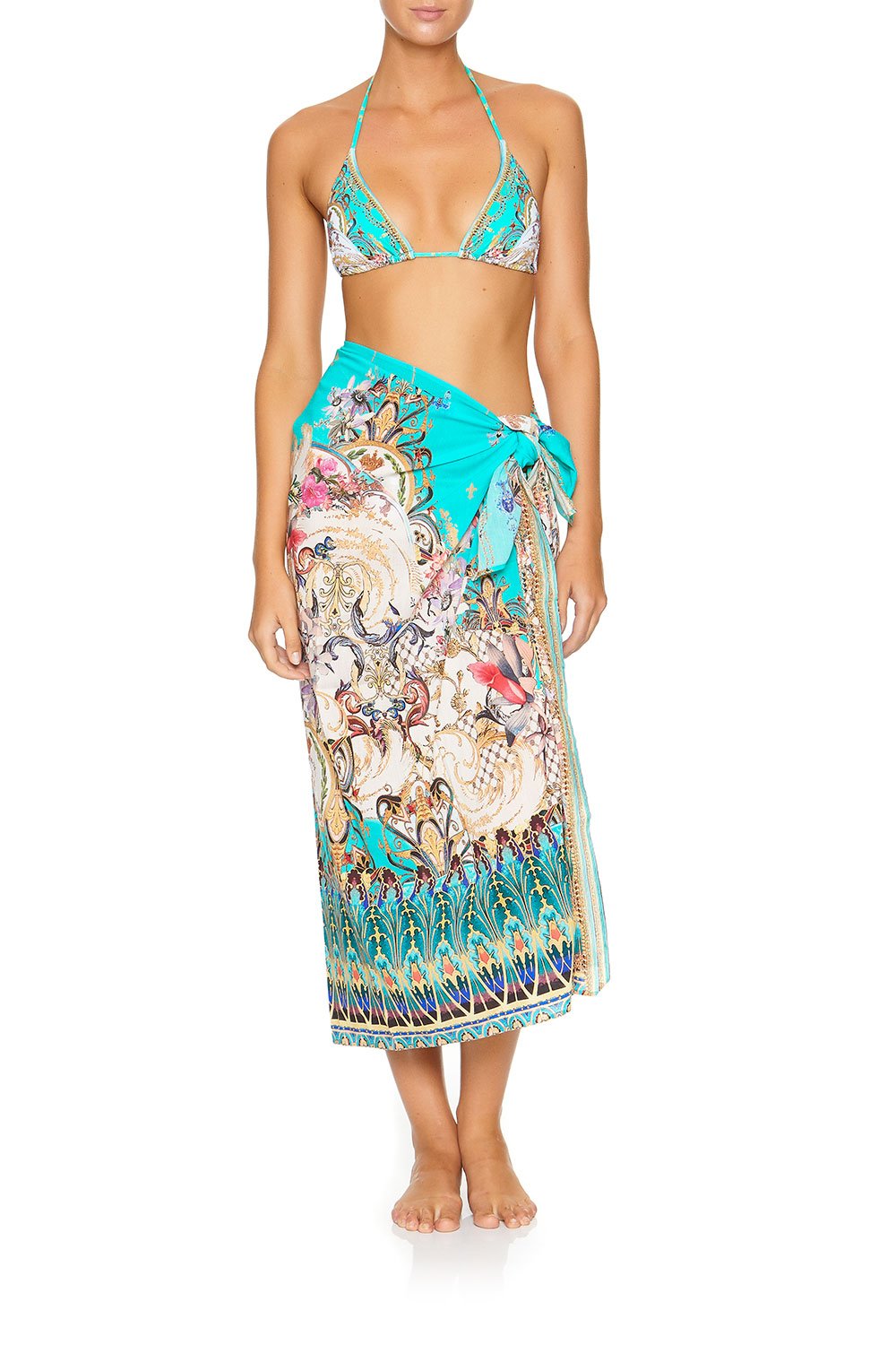 CAMILLA LONG SARONG FLORAISON