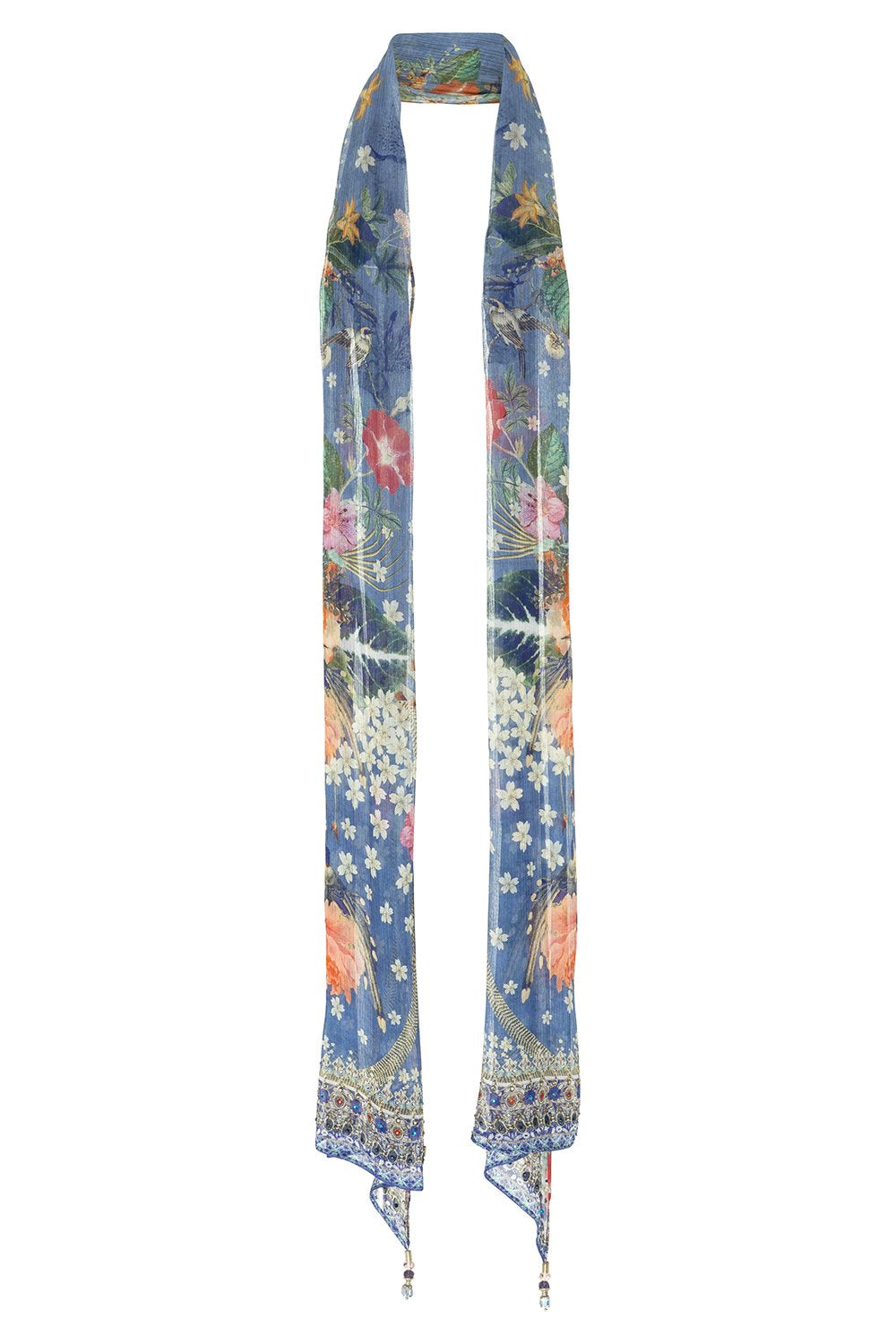 CAMILLA FARAWAY FLORALS LONG SCARF