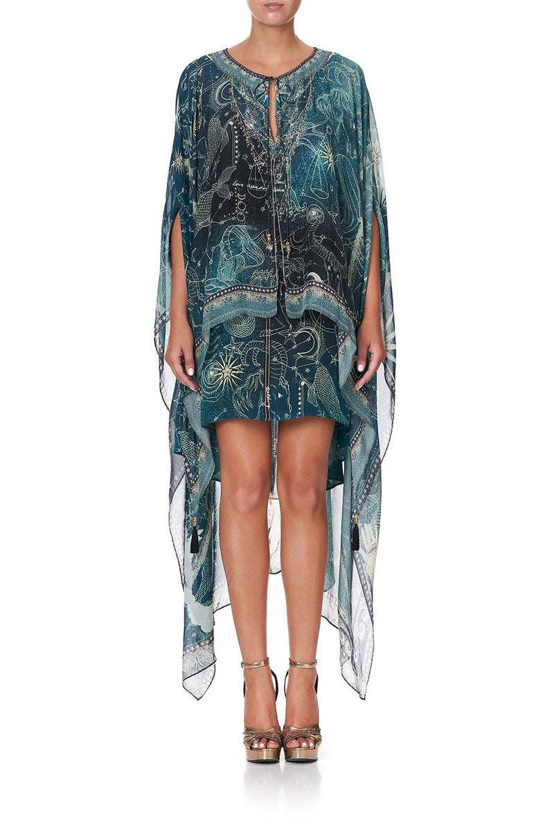 LONG SHEER OVERLAY DRESS PSYCHEDELICA