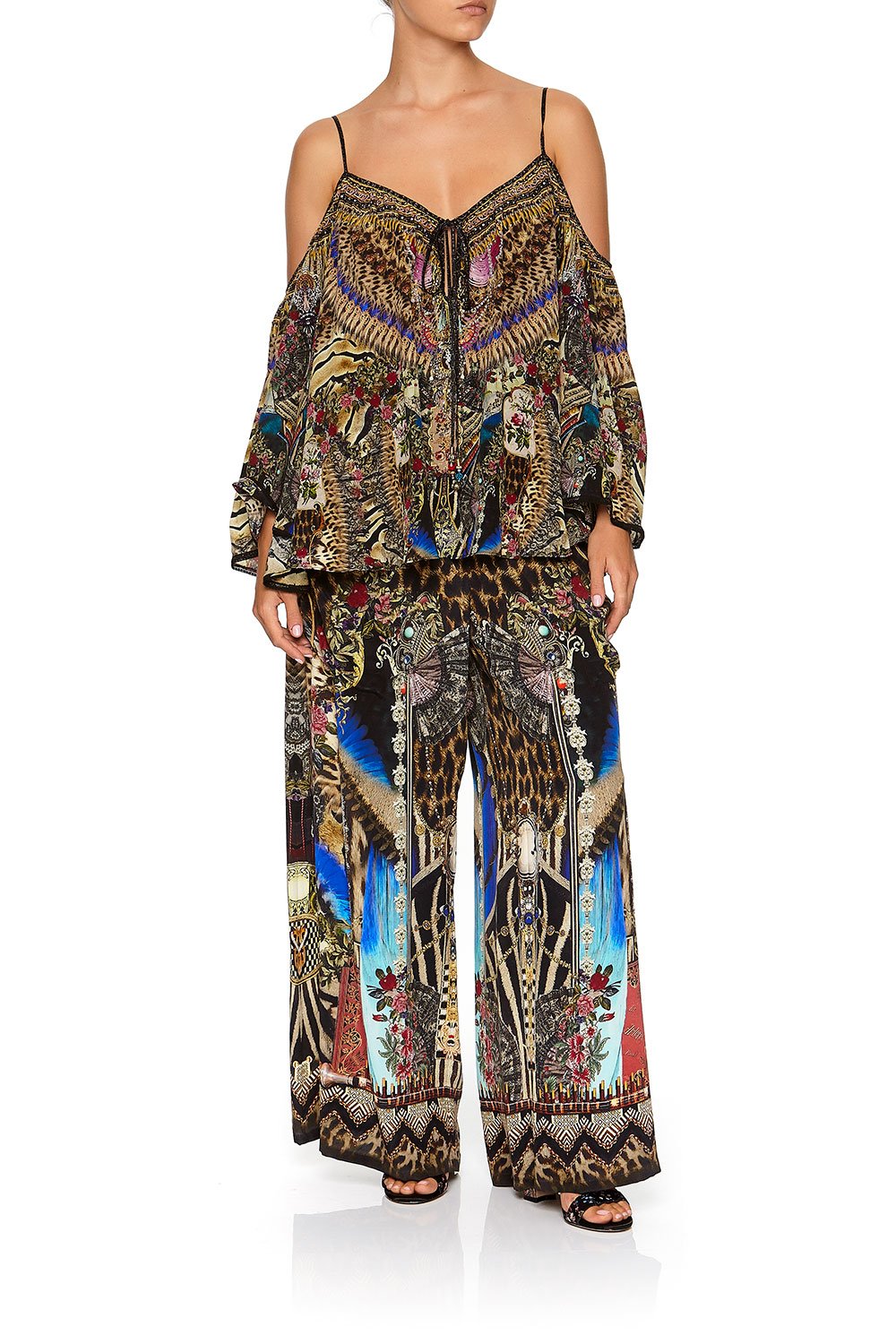 LONG SLEEVE DROP SHOULDER TOP STRONGER TOGETHER