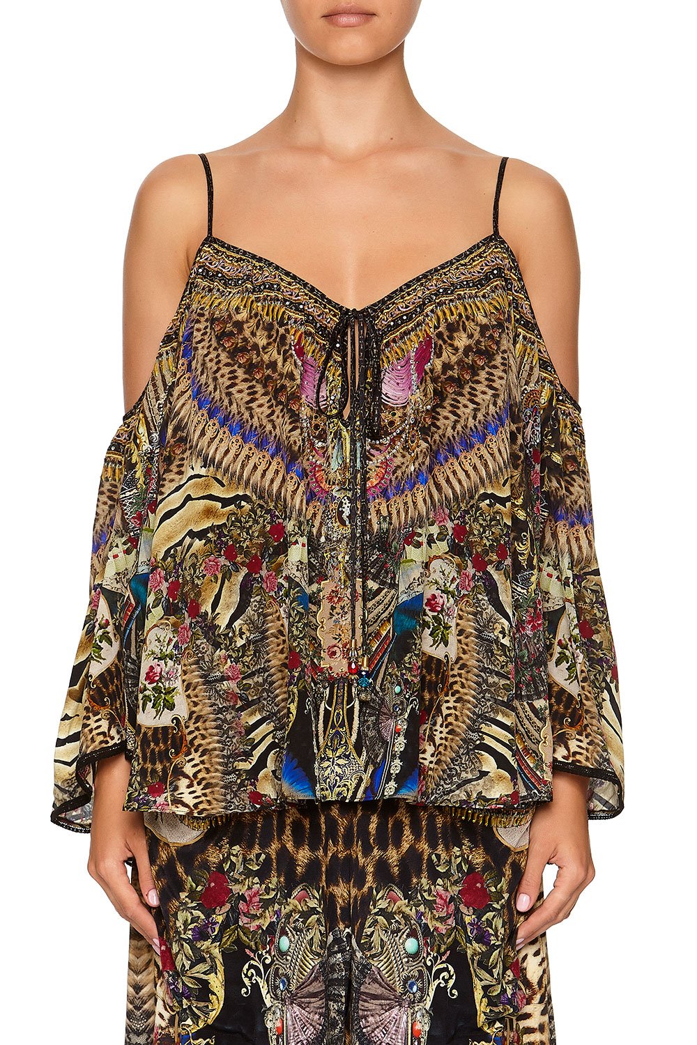 LONG SLEEVE DROP SHOULDER TOP STRONGER TOGETHER