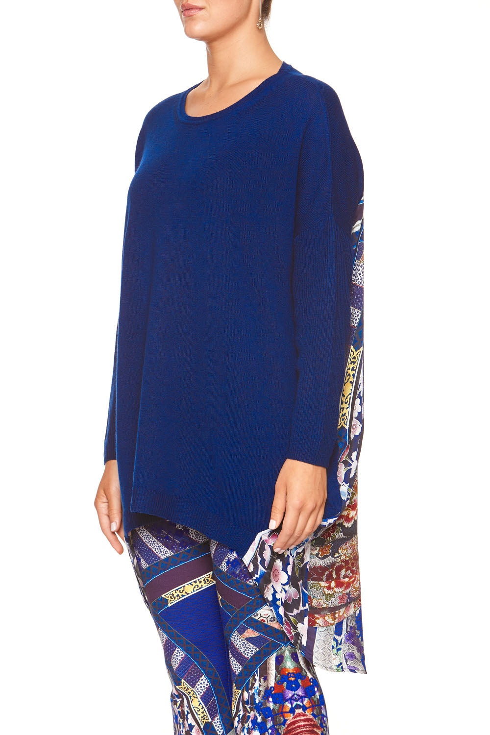 LONG SLEEVE JUMPER WITH PRINT BACK DARLING'S DESTINY