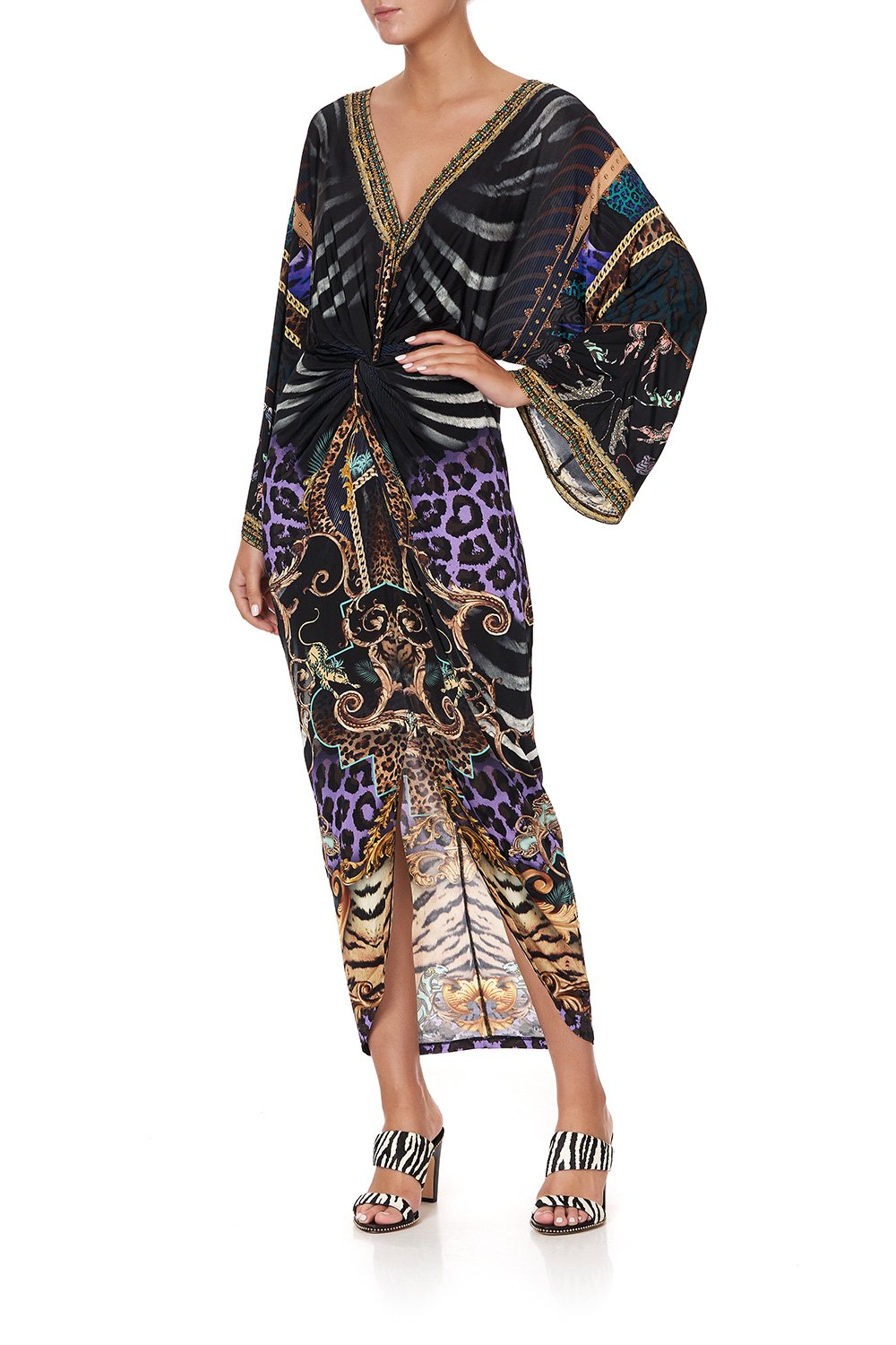 LONG SPLIT FRONT TWIST DRESS SHES GOT GRACE