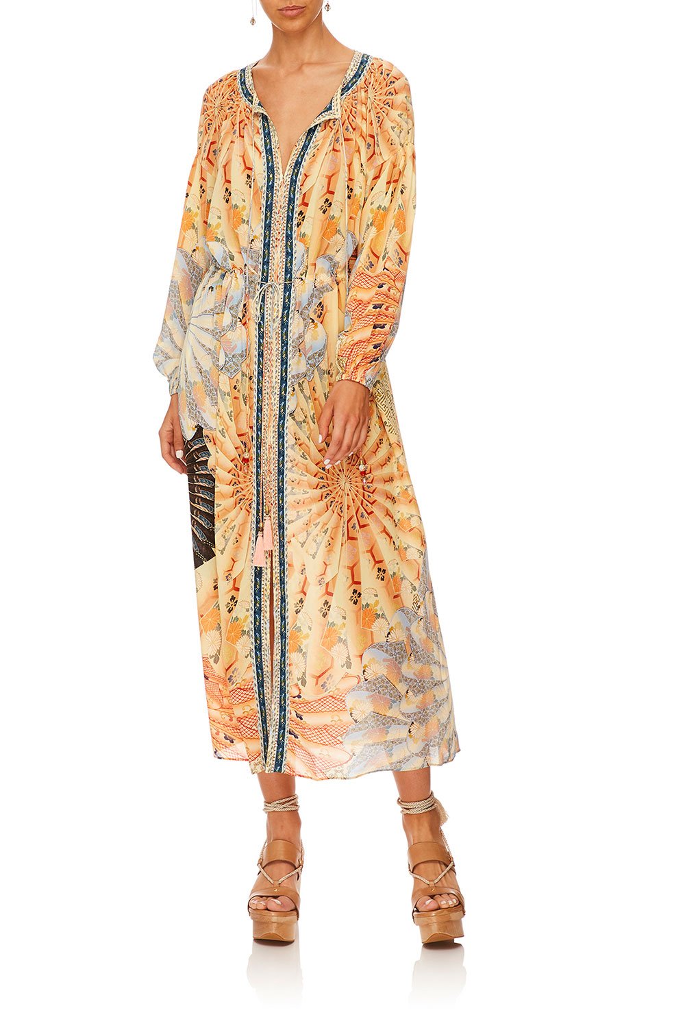 CAMILLA FOR THE FANS LOOSE FIT DRESS W TIE WAIST