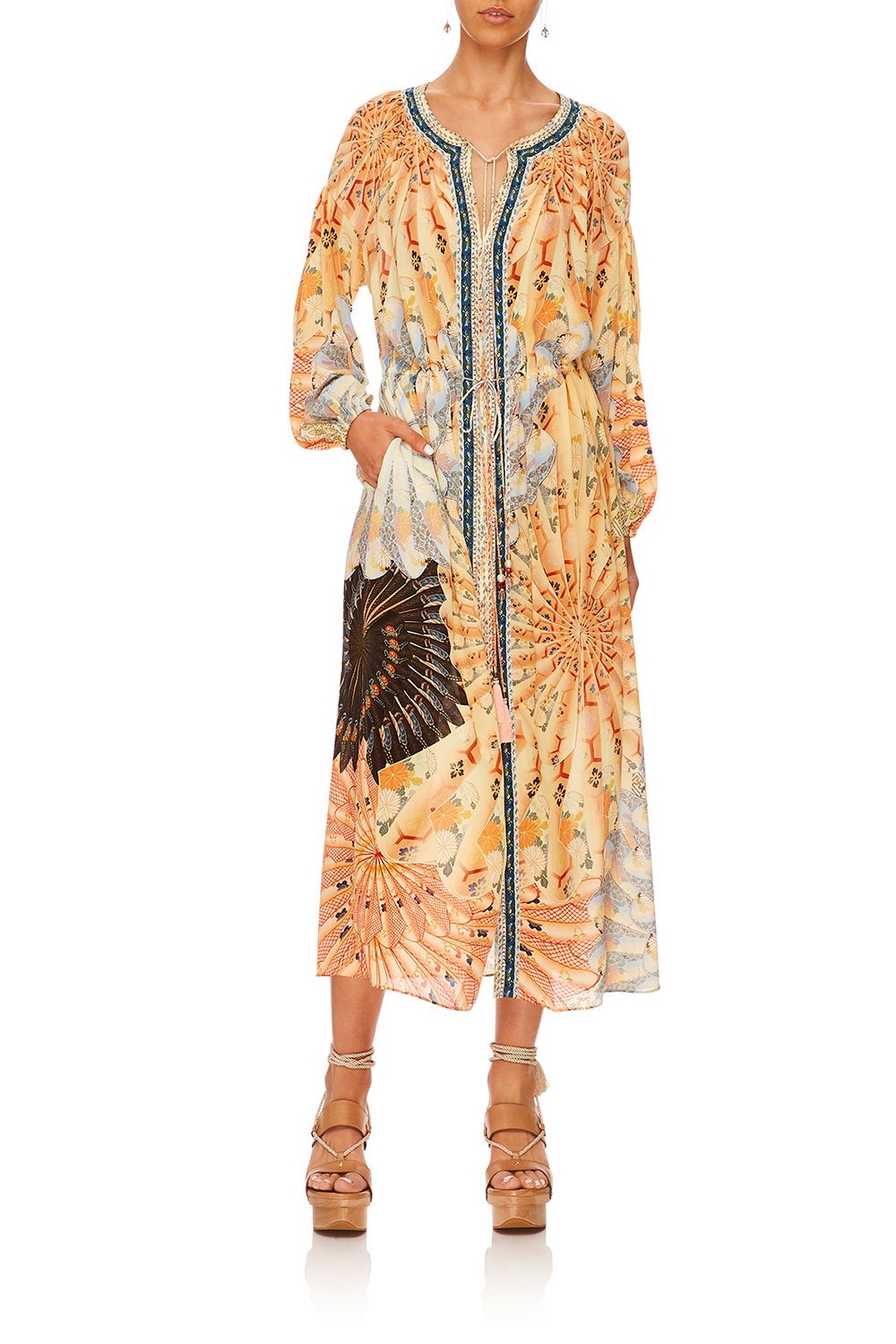 CAMILLA FOR THE FANS LOOSE FIT DRESS W TIE WAIST