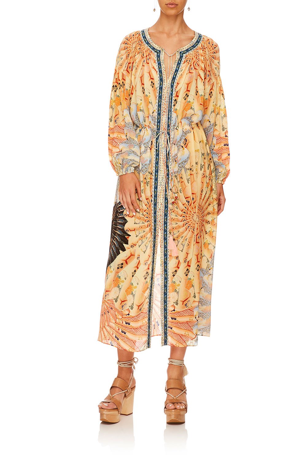 CAMILLA FOR THE FANS LOOSE FIT DRESS W TIE WAIST