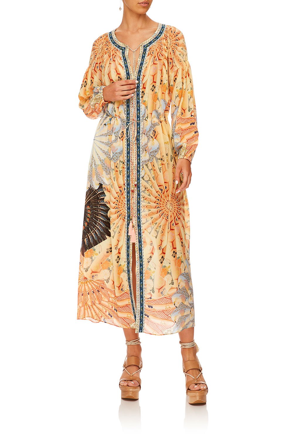 CAMILLA FOR THE FANS LOOSE FIT DRESS W TIE WAIST