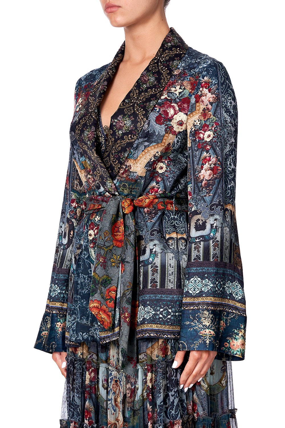 LOOSE JACKET WITH GODETS HOTEL BOHEME