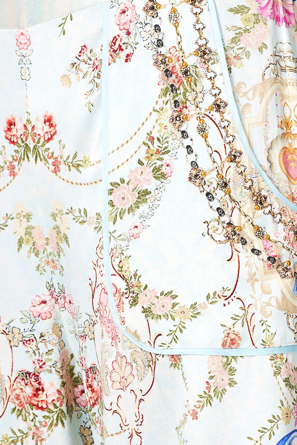 CAMILLA LOUNGE TROUSER WITH CUFFS VERSAILLES SKY