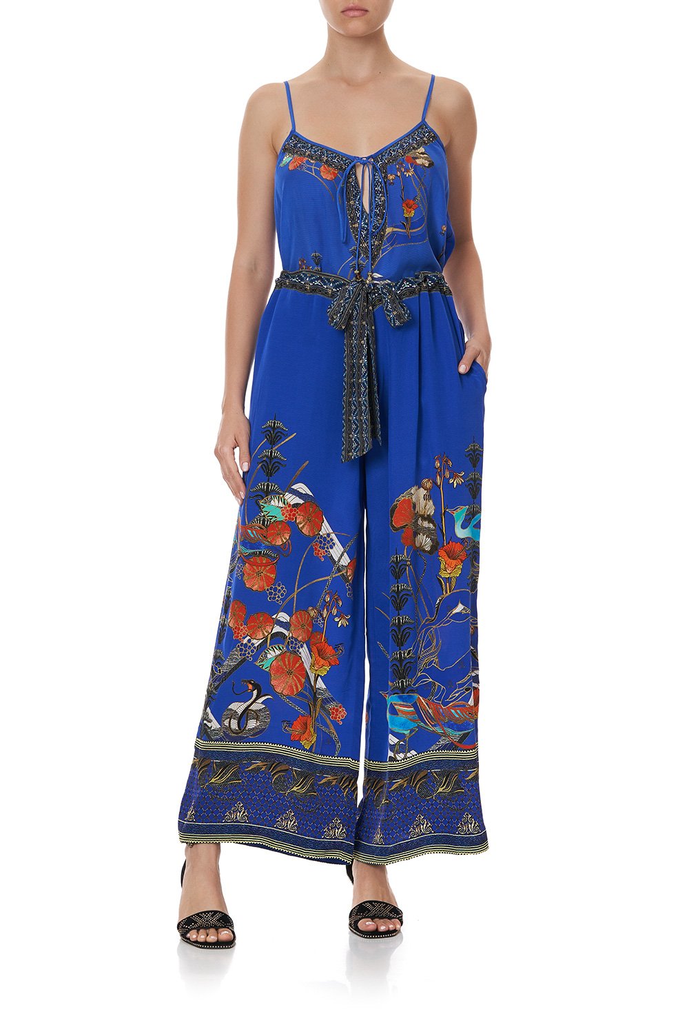 LOUNGE TROUSER WITH TIE WAIST TREE OF LIFE