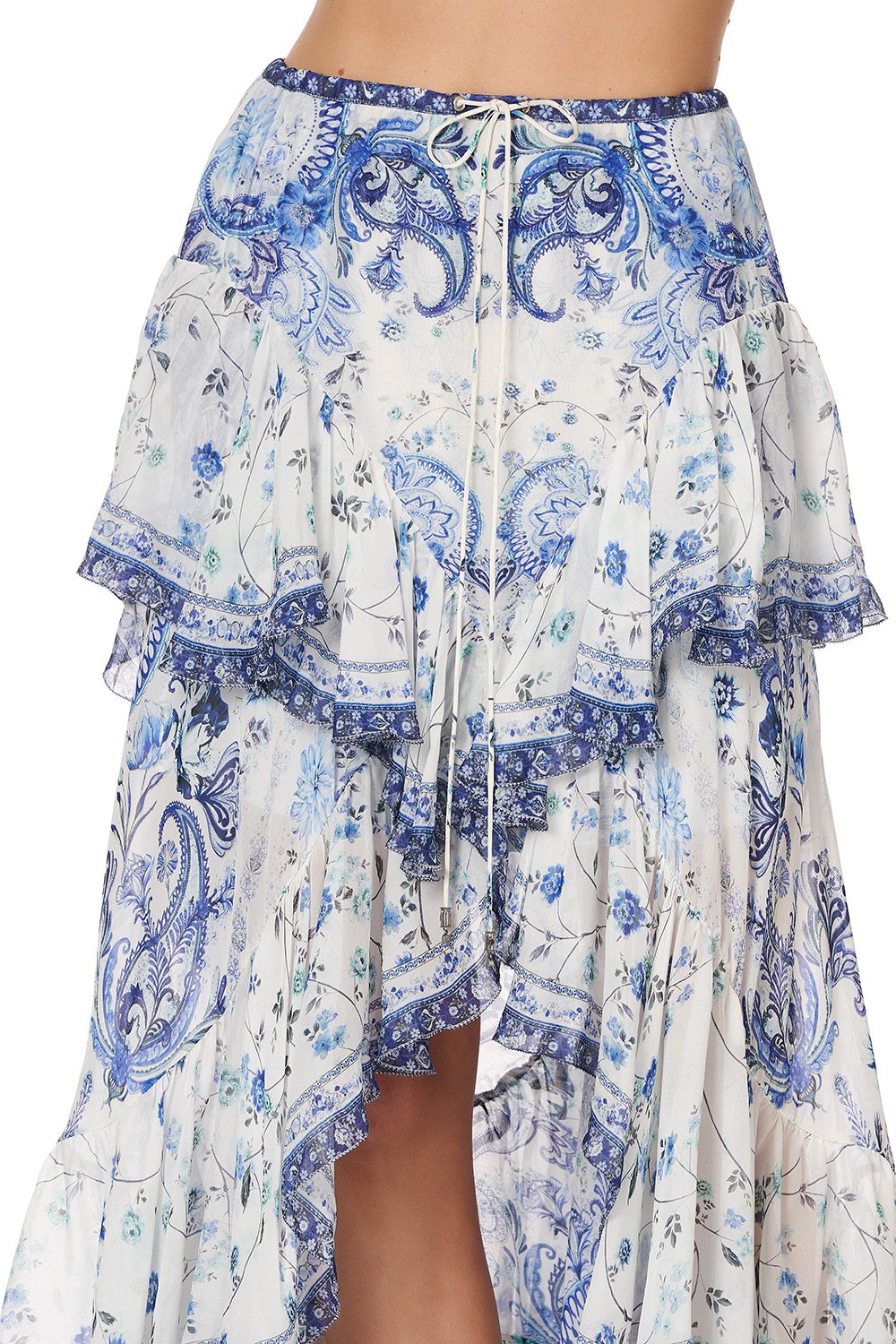 MAXI SKIRT WITH DOUBLE FRILL TALKING ABOUT A REVOLUTION