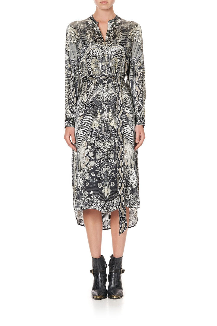 MID LENGTH SHIRT DRESS SILVER LININGS