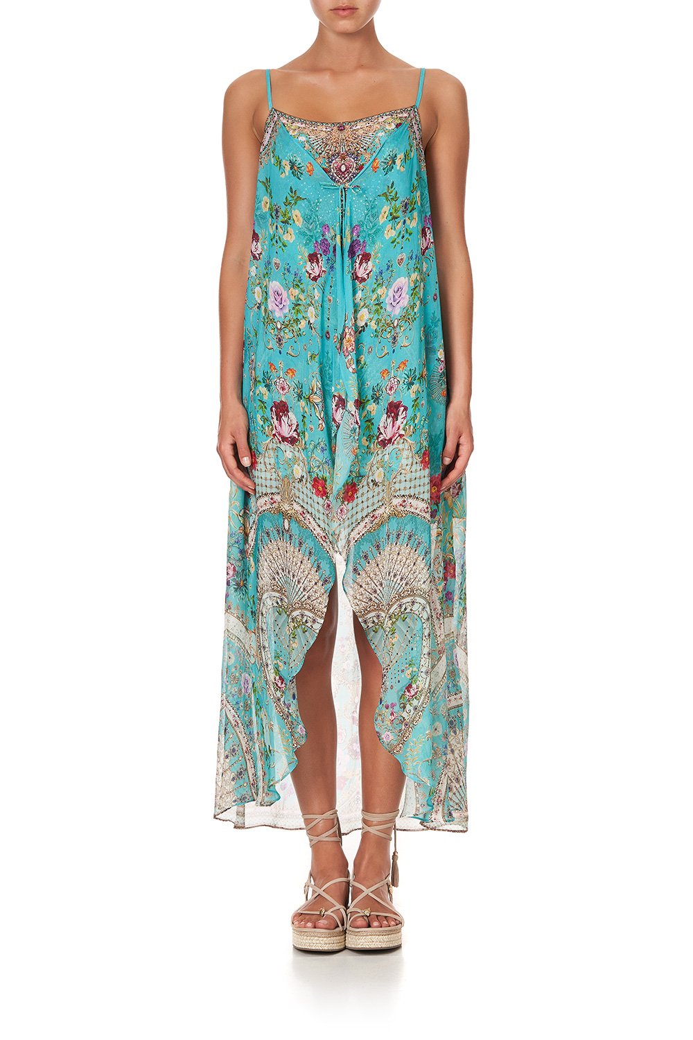 MINI DRESS WITH LONG OVERLAY A SONNET FOR SATINE