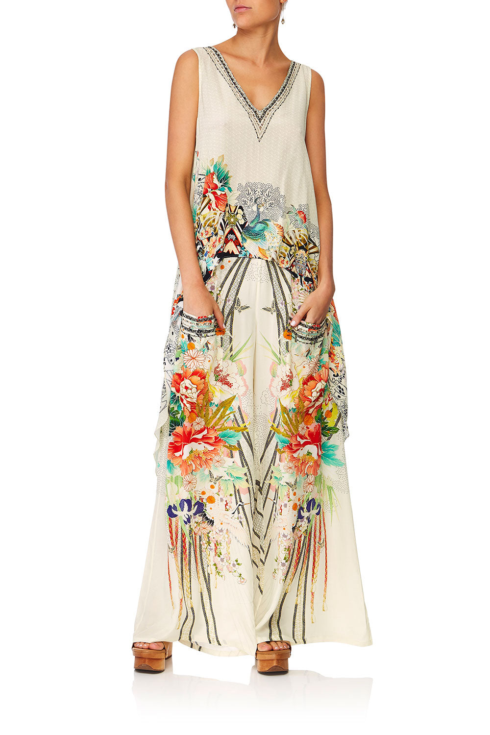 CAMILLA LOVE SPELLS HIGH LOW CROSS BACK TOP