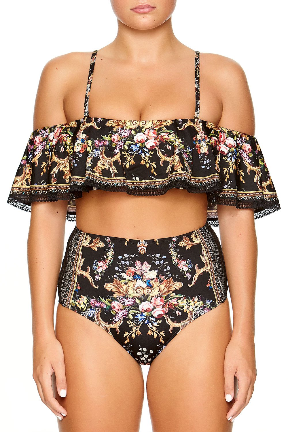 OFF SHOULDER BRA WITH TRIM FRIEND IN FLORA