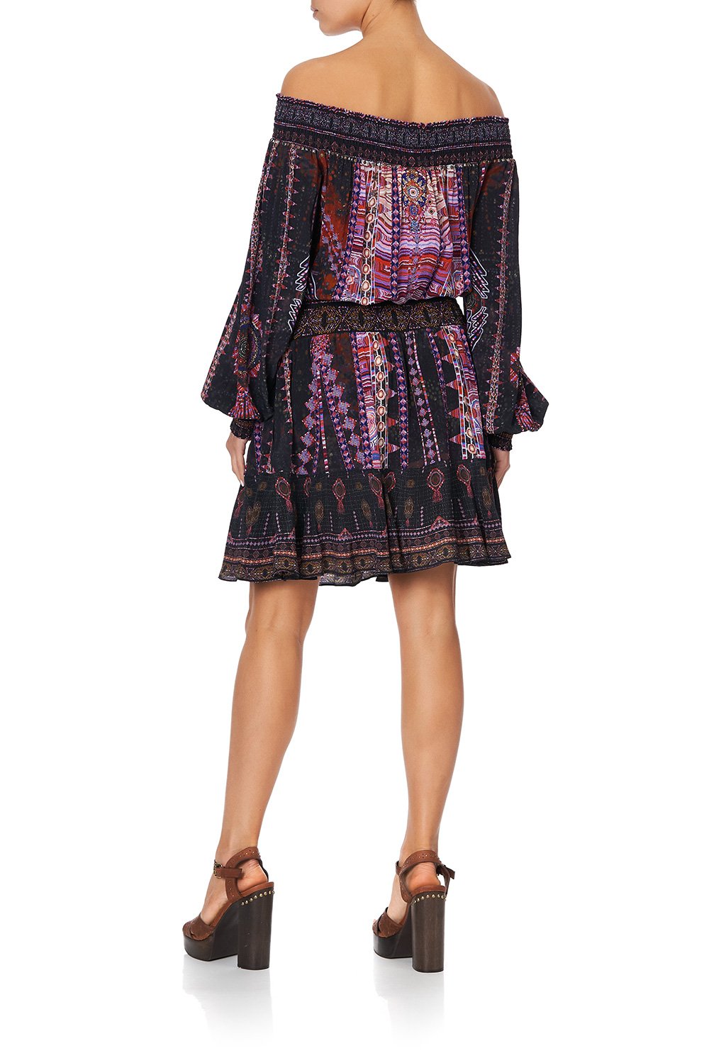 OFF SHOULDER SHORT DRESS MINA MINA