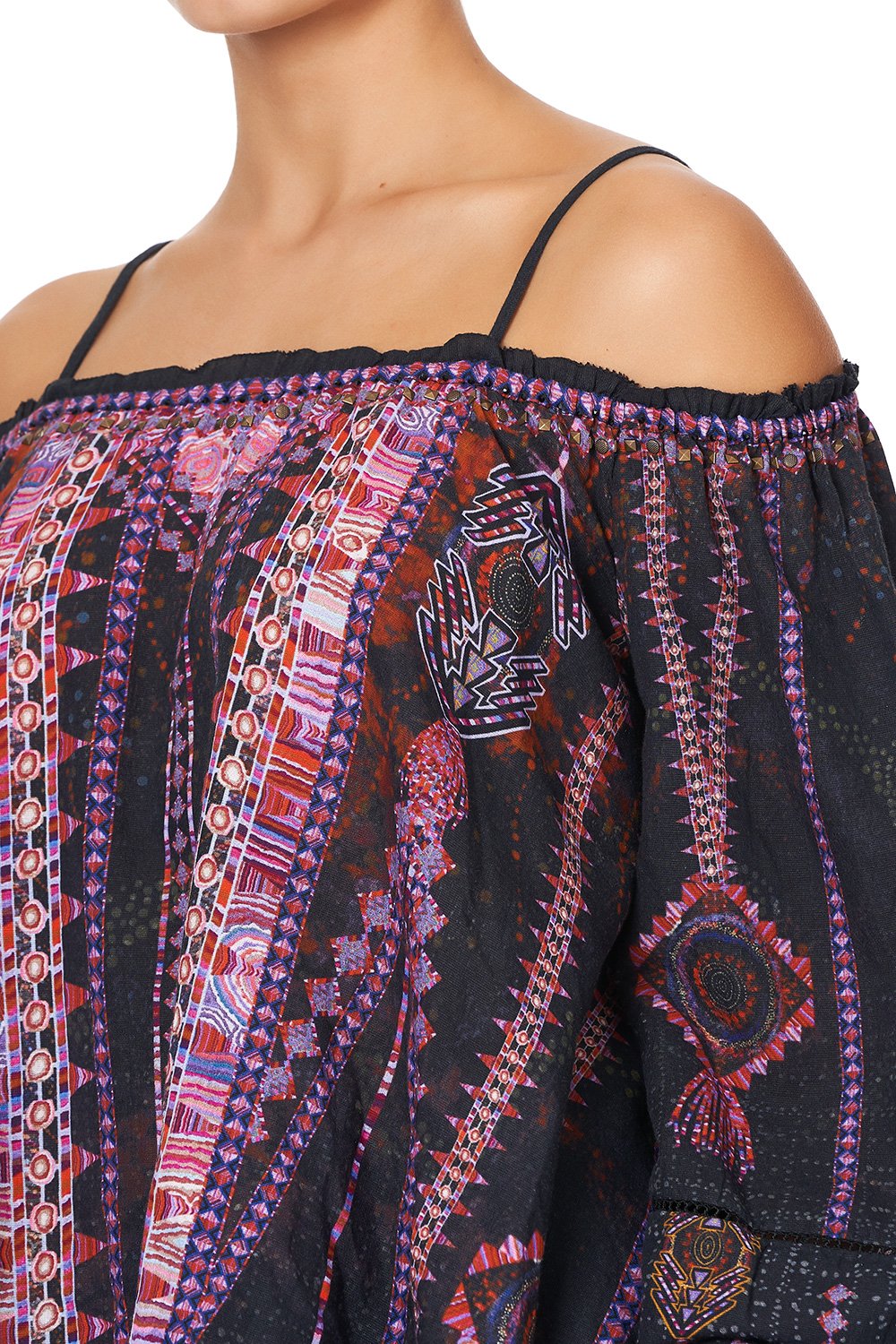 OFF SHOULDER HALTER TOP MINA MINA