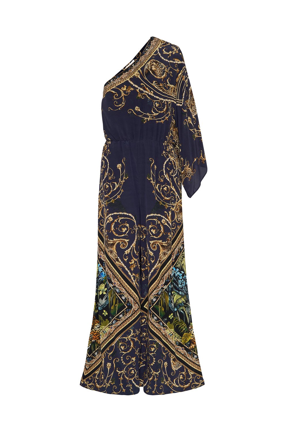 ONE SHOULDER FLARED JUMPSUIT SEVEN DAY WEEKEND