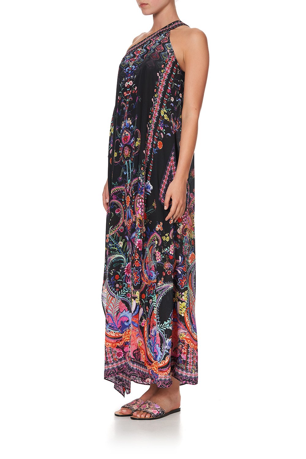 ONE SHOULDER KAFTAN WITH NECKBAND BOHEMIAN REBELLION