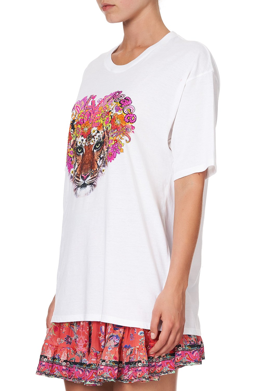 OVERSIZE BAND TEE LET THE SUN SHINE