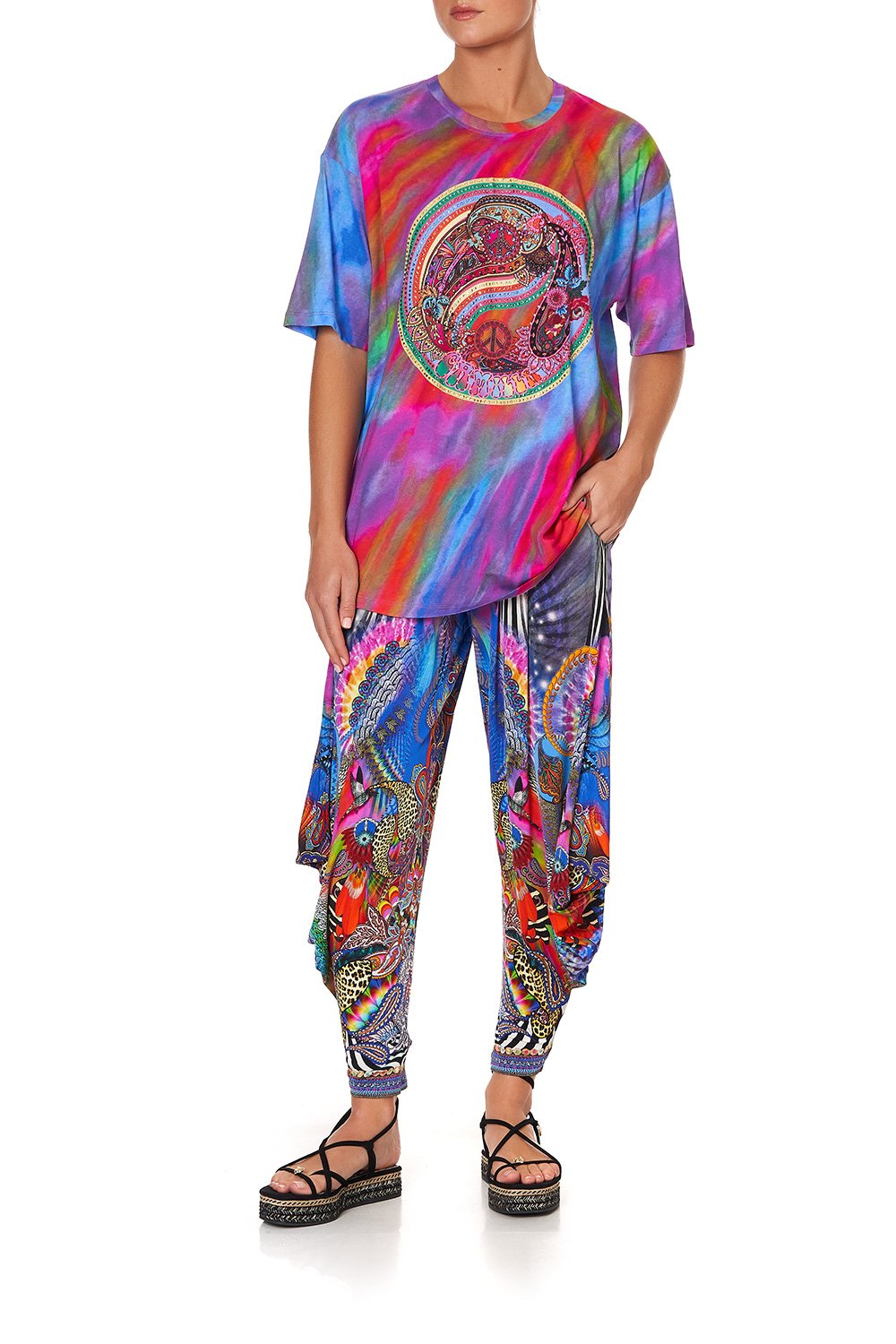 OVERSIZE BAND TEE PSYCHEDELICA