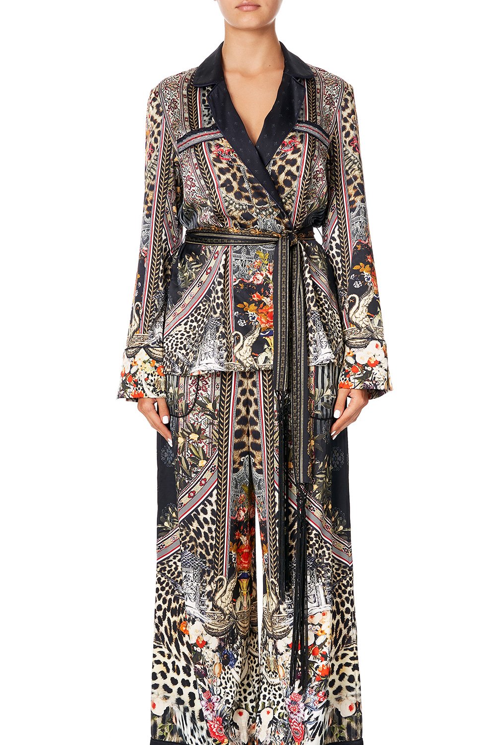 CAMILLA PAJAMA SUIT JACKET MARAIS AT MIDNIGHT