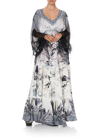 PANEL DRESS WITH LACE SLEEVE MOONLIT MUSINGS