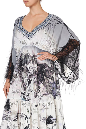 PANEL DRESS WITH LACE SLEEVE MOONLIT MUSINGS