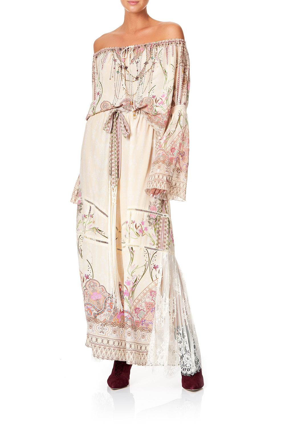 CAMILLA PANELLED PLEATED TROUSERS GOLDEN AGE