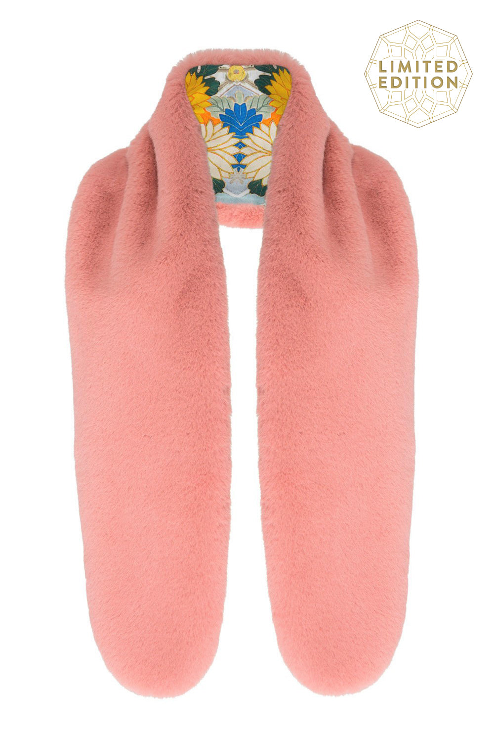 CAMILLA PINK FUR STOLE